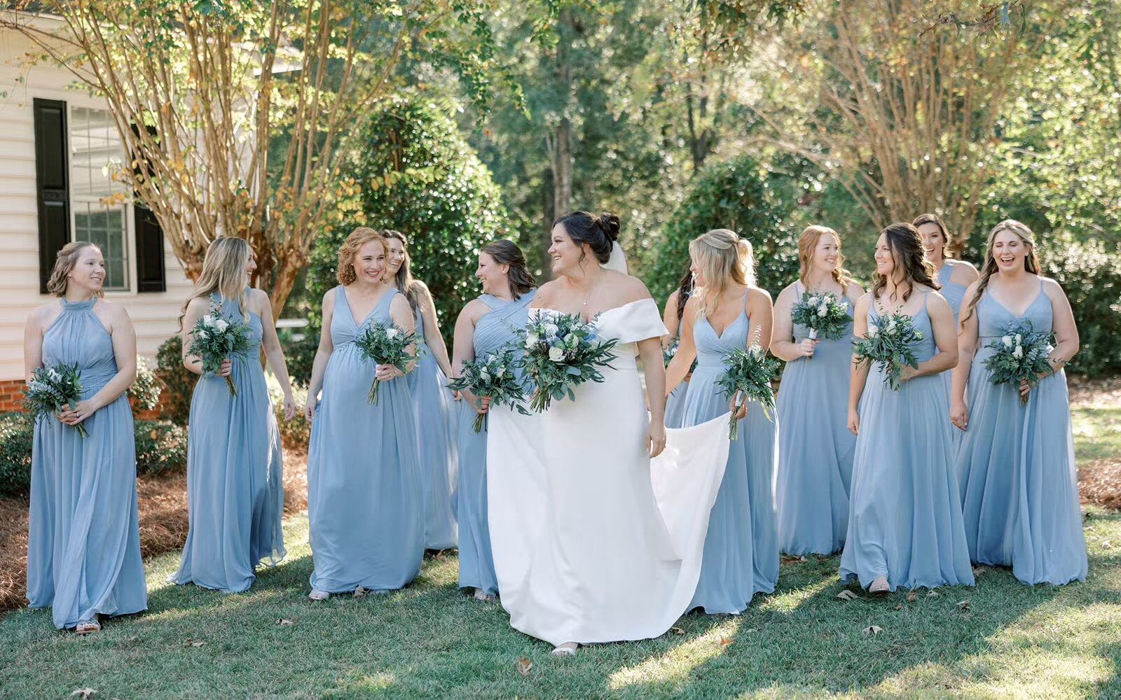 bridesmaids of private property wedding 