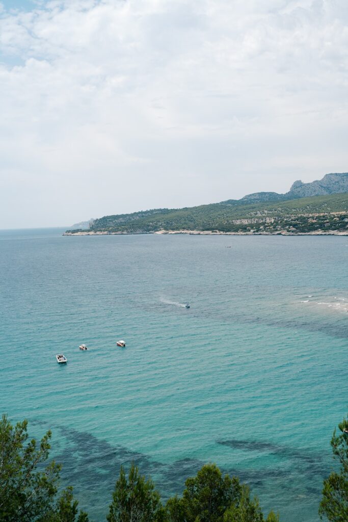 domaine de canaille wedding view of the water