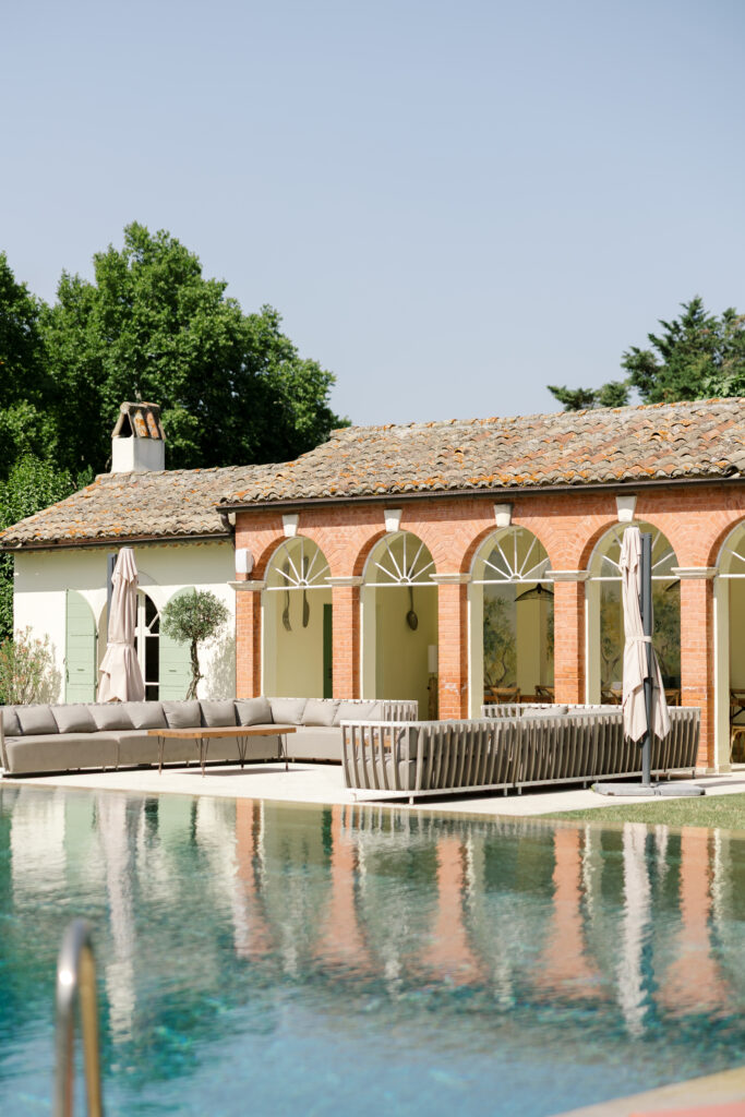 pool at Chateau de Tourreau